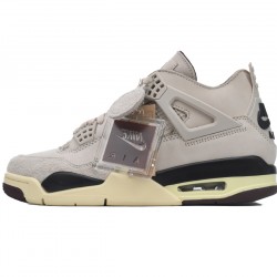 A Ma Maniére x Air Jordan 4 Retro Fossil Stone FZ4810-200 Mens Shoes