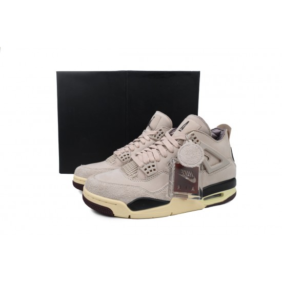 A Ma Maniére x Air Jordan 4 Retro Fossil Stone FZ4810-200 Mens Shoes