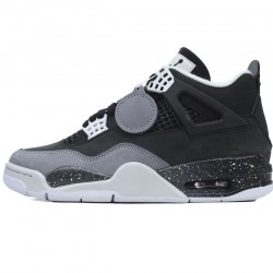 Air Jordan 4 Fear Black Grey Mens Shoes FQ8138-002