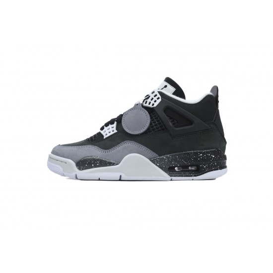 Air Jordan 4 Fear Black Grey Mens Shoes FQ8138-002