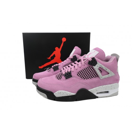 Air Jordan 4 Orchid Pink Black Women Mens Shoes AQ9129-501