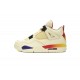 Click To Buy  J Balvin x Air Jordan 4 White Blue Red FN0344-901 Mens AJ4 Shoes Online Sale