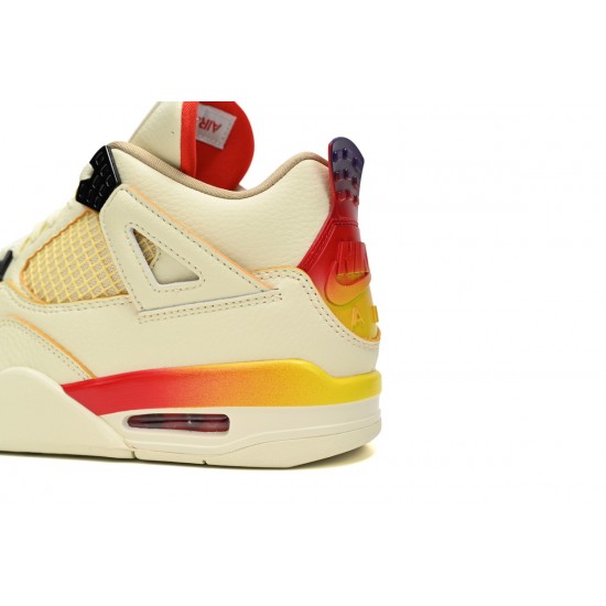 Click To Buy  J Balvin x Air Jordan 4 White Blue Red FN0344-901 Mens AJ4 Shoes Online Sale