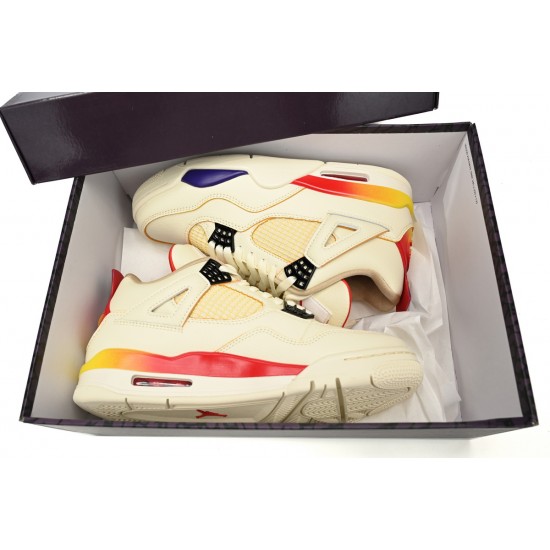 Click To Buy  J Balvin x Air Jordan 4 White Blue Red FN0344-901 Mens AJ4 Shoes Online Sale