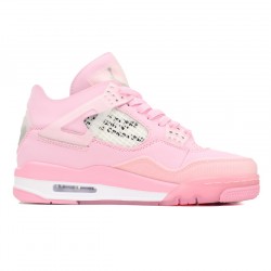 OFF White x Air Jordan 4 Pink Co Branding CV9388-105 Women/Men AJ4 Shoes