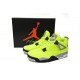 Tagz x Air jordan 4 Plush Fluorescent Yellow DV6773-700 Green Mens AJ4 Shoes