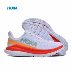 Hoka Mach 4 White Red Grey Women Men Sport Shoes